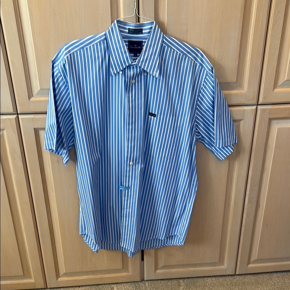 Men's Blue Striped Shirt